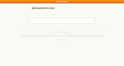 Desktop Screenshot of akronmetro.com